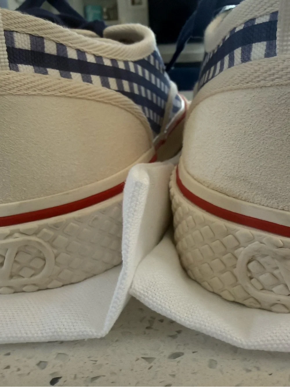 Valentino Garavani Gingham Sneakers — Size 44